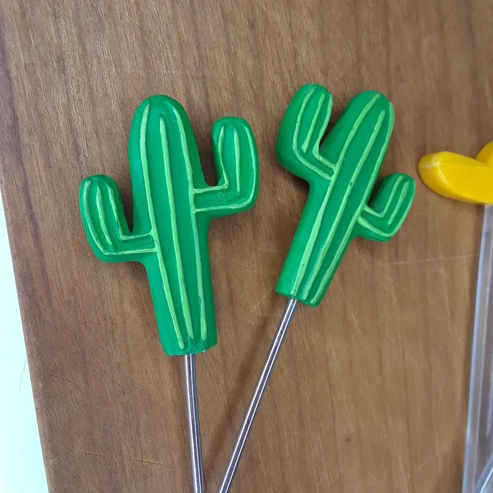 Moth Butterfly Swizzle Sticks Silver Cocktail Stirrer